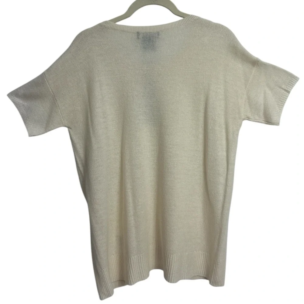 LORD & TAYLOR CASHMERE Short sleeves‎ Sweater Size XSMALL